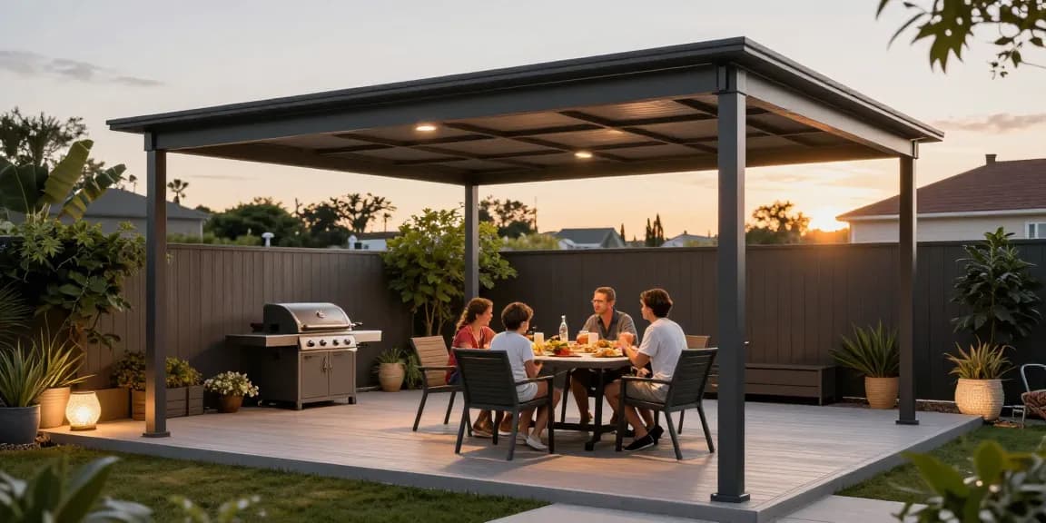 Terrassenüberdachungen schützen und gestalten die Terrasse für gesellige Momente im Freien