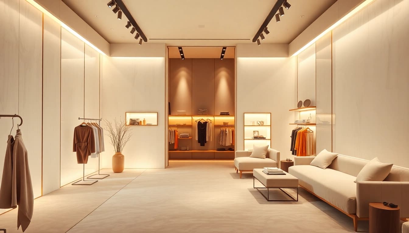 Luxury lifestyle showcase featuring elegant fabrics and minimalist decor in a warm atmosphere.