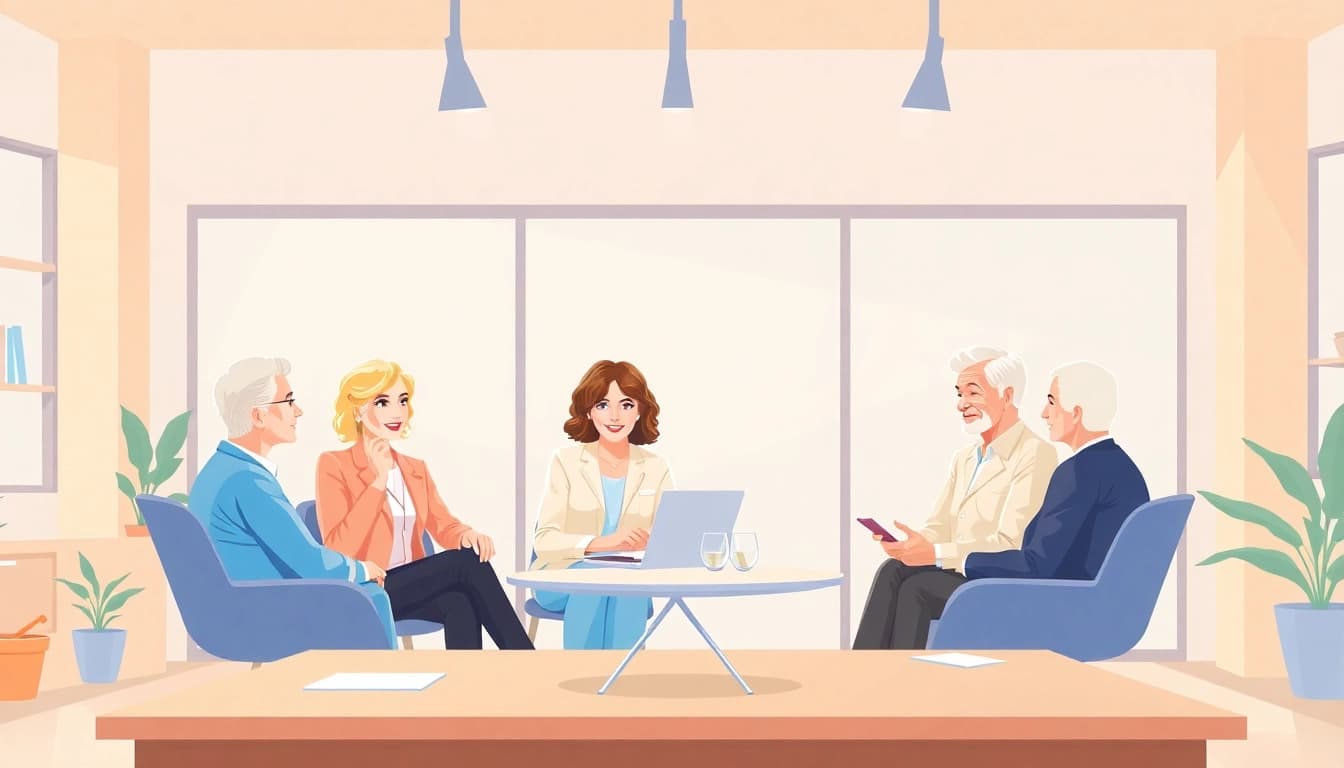 Consulting session on unternehmensberatung altenpflege with a focus on elderly care solutions.