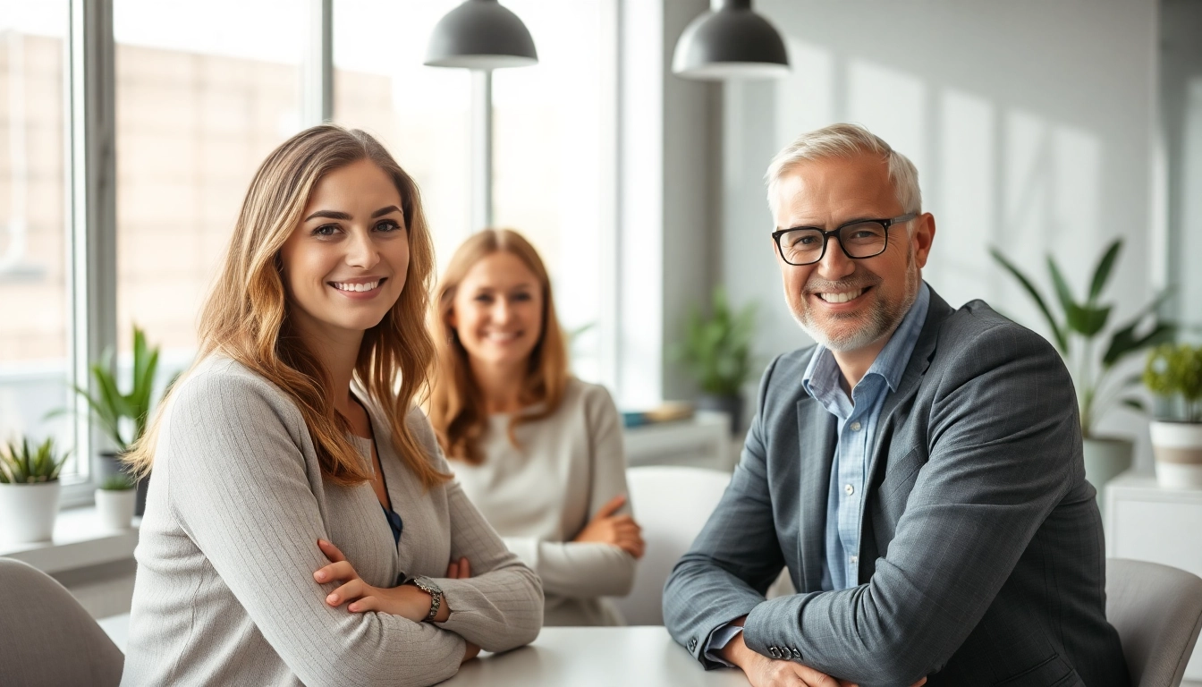 Engagiertes Bewerbungscoaching in einem hellen Büro, Coach unterstützt Klienten mit praktischen Tipps.