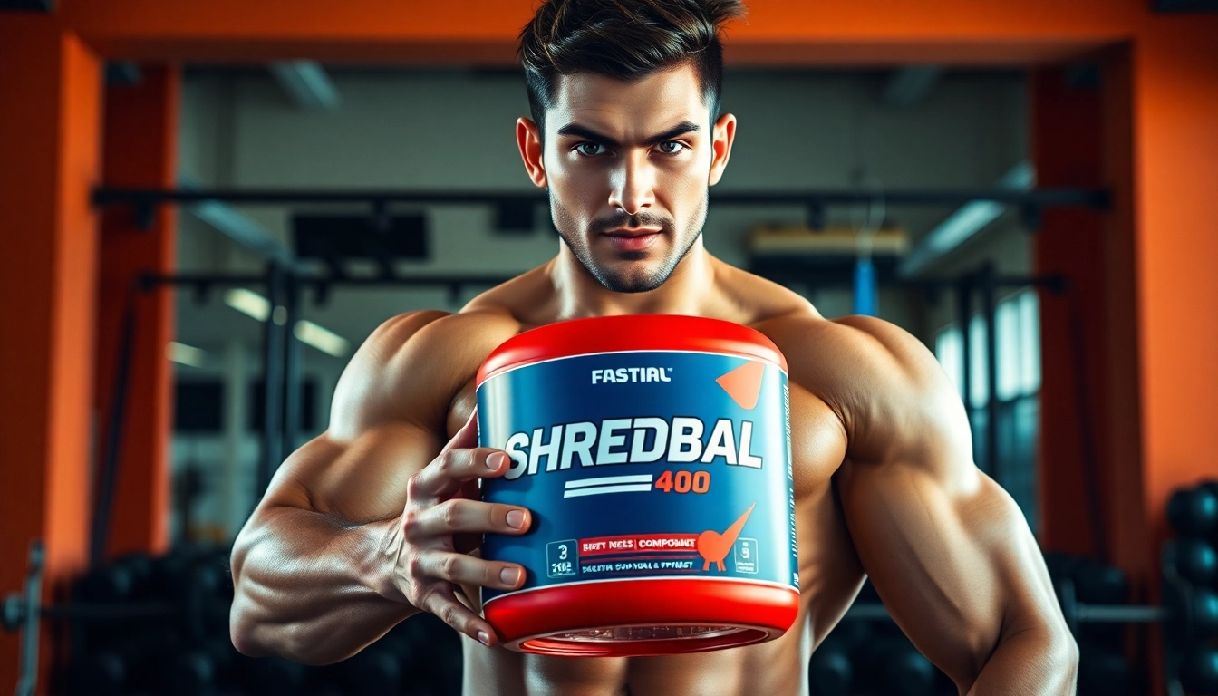 Shredbal 400 Shred Long Compound in action with a fitness model showcasing its effectiveness.
