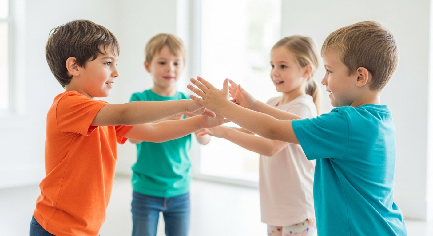 Spaß und Bewegung kombinieren durch Bewegungsspiele mit Kindern