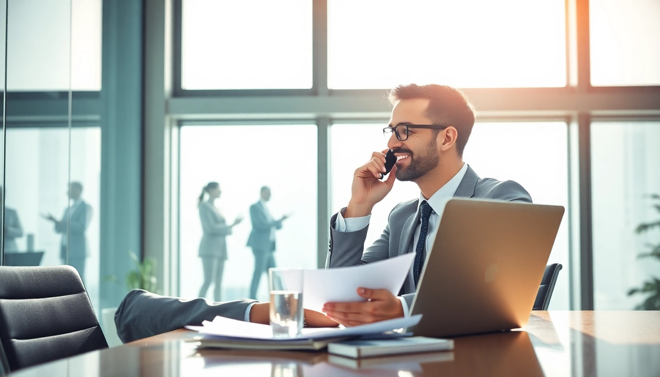 Headhunter Mannheim diskutiert mit Führungskräften in einem modernen Büro.