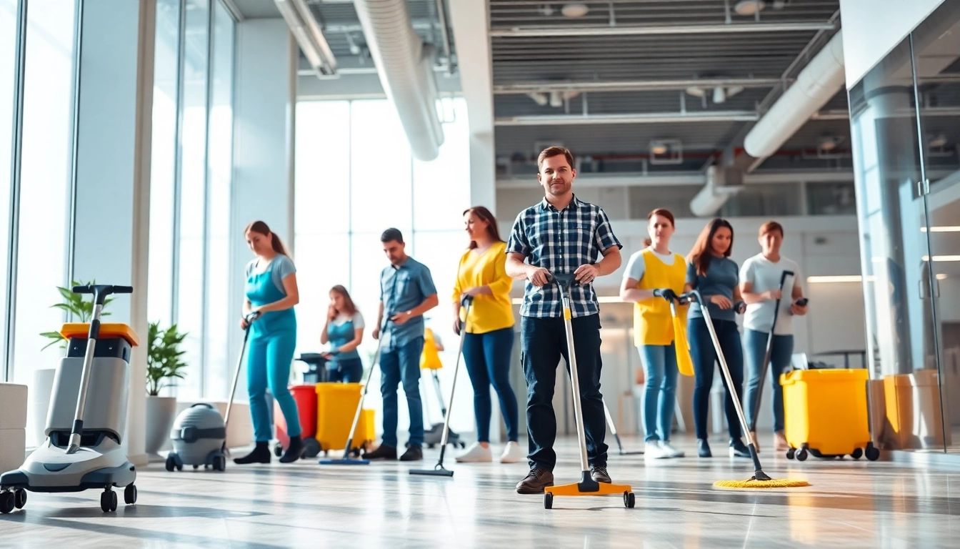 Effiziente Gebäudereinigung Ulm mit einem professionellen Team im modernen Büro