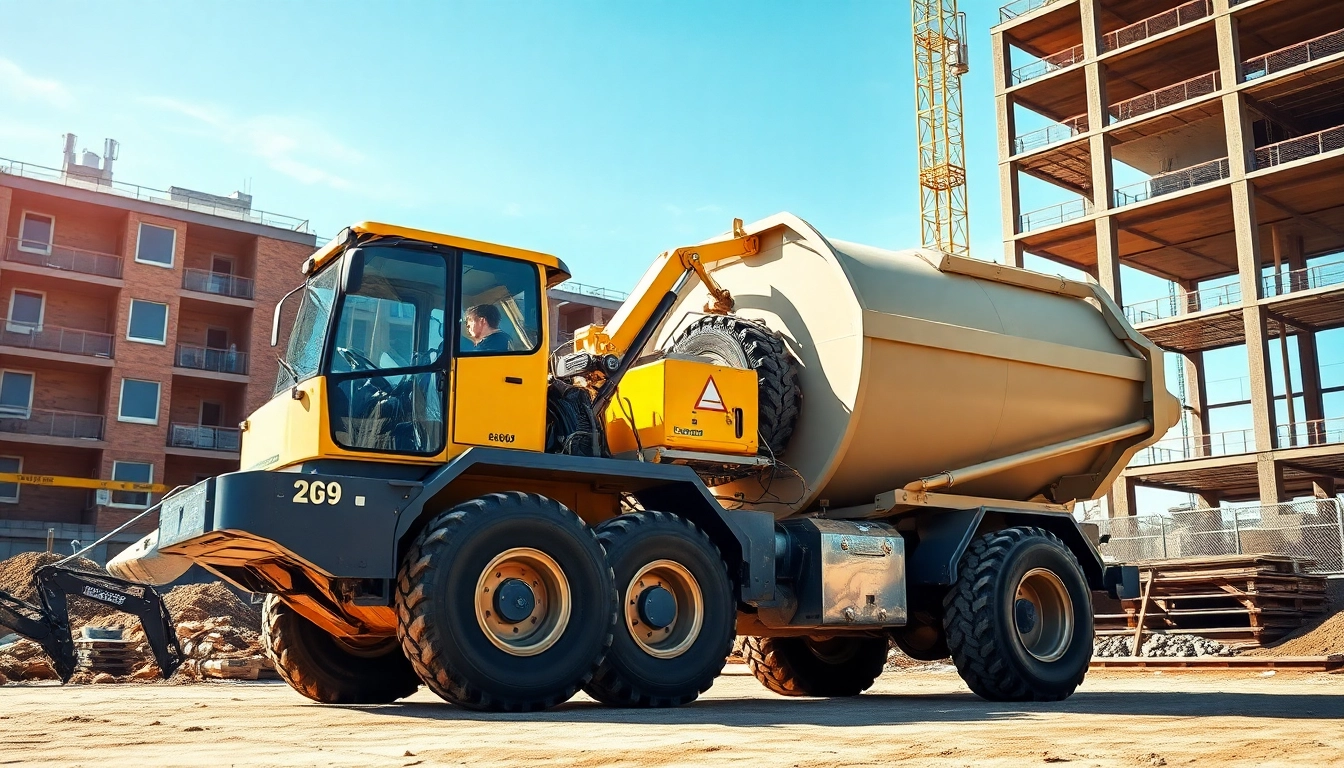 Baggervermietung Hannover: Moderner Bagger in Aktion auf einer Baustelle mit hellem, sonnigem Hintergrund.