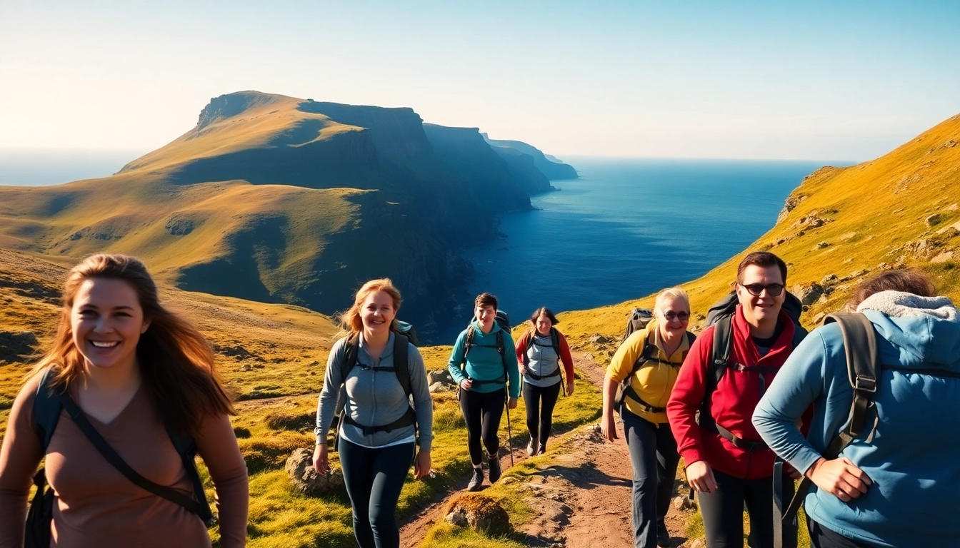Walking Holiday Ireland: Enjoying scenic hiking trails along Ireland's beautiful coastlines.