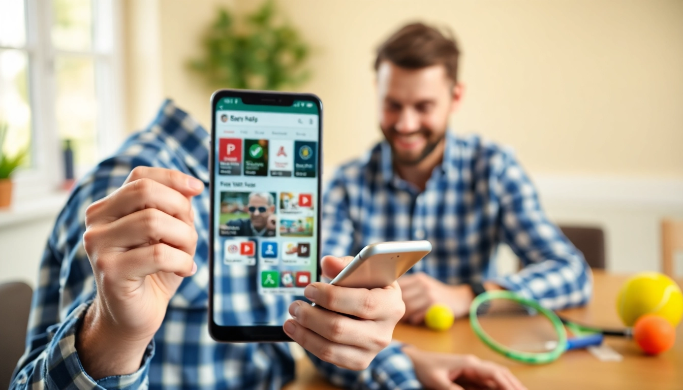 Entdecke die besten Wett Apps für mobiles Wetten auf einem Smartphone in einer hellen Umgebung.