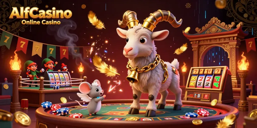 Im aufregenden AlfCasino Online Casino, ein Krampus führt das Spiel, während Elfen-Chips stehlen.